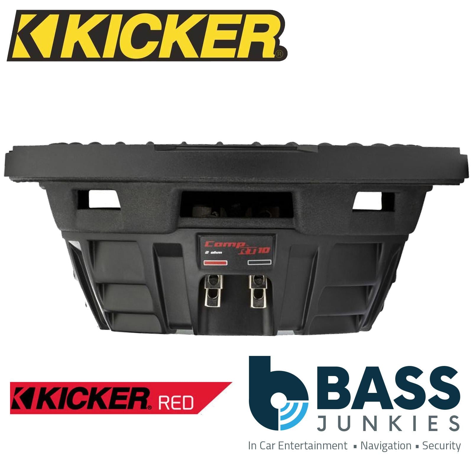 KICKER 48CWRT102 10" 25cm 800 Watts Dual Voice Coil Car Van Boot Sub Subwoofer