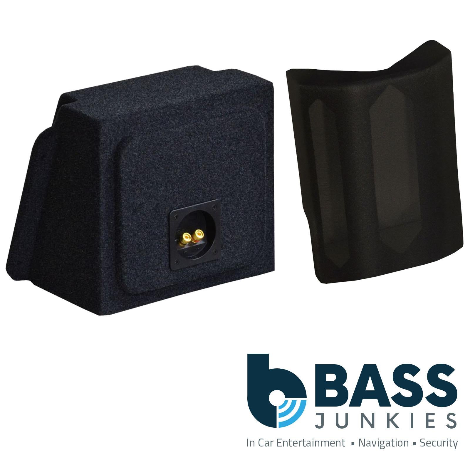 BMW E46 Convertible 98-06 Rear Seat 8" Car Subwoofer Custom Bass Box With Centre Arm Rest Grill