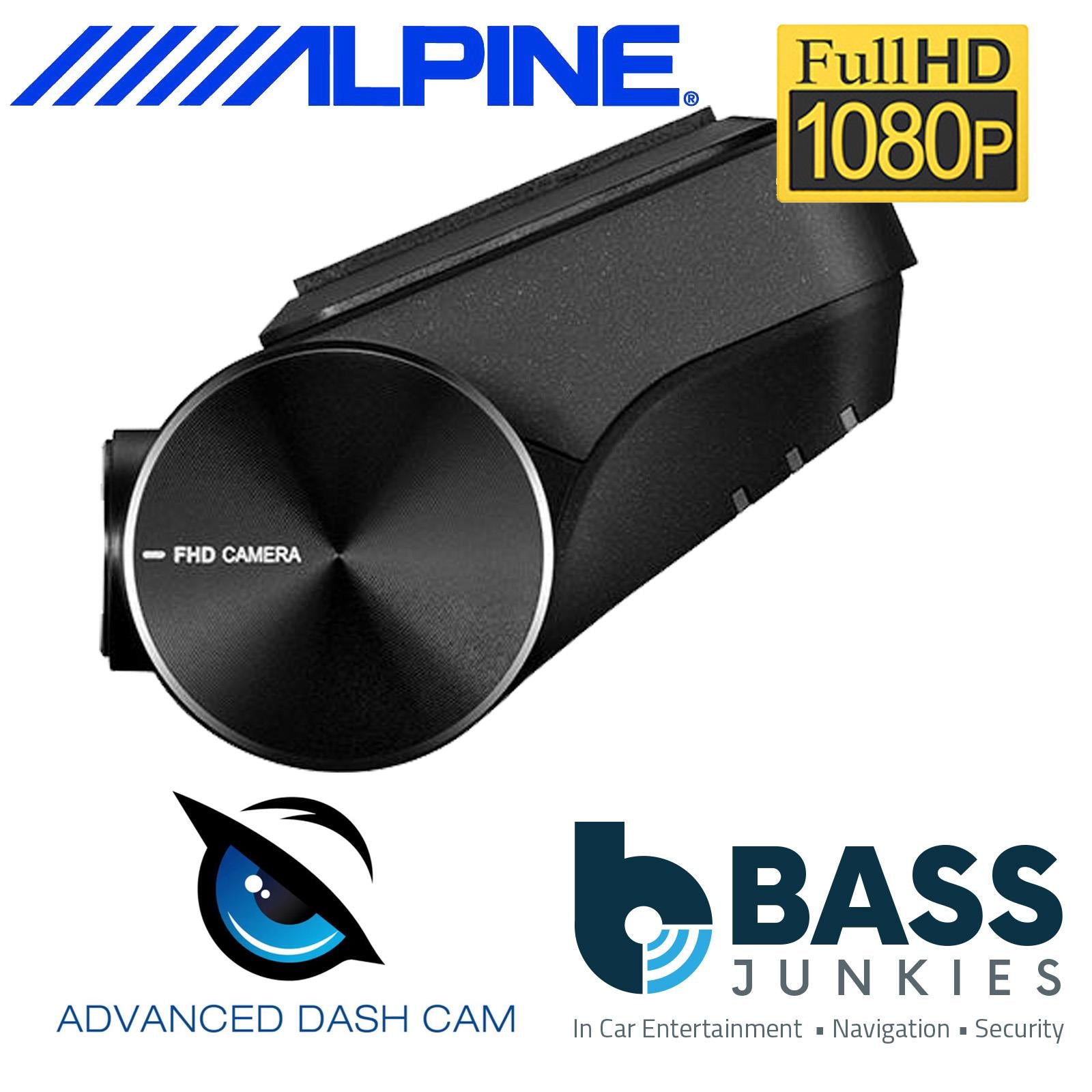 Alpine DVR-F800PRO - 2Ch Front & Rear Wifi GPS Full HD Smartphone Car Dash Cam Camera