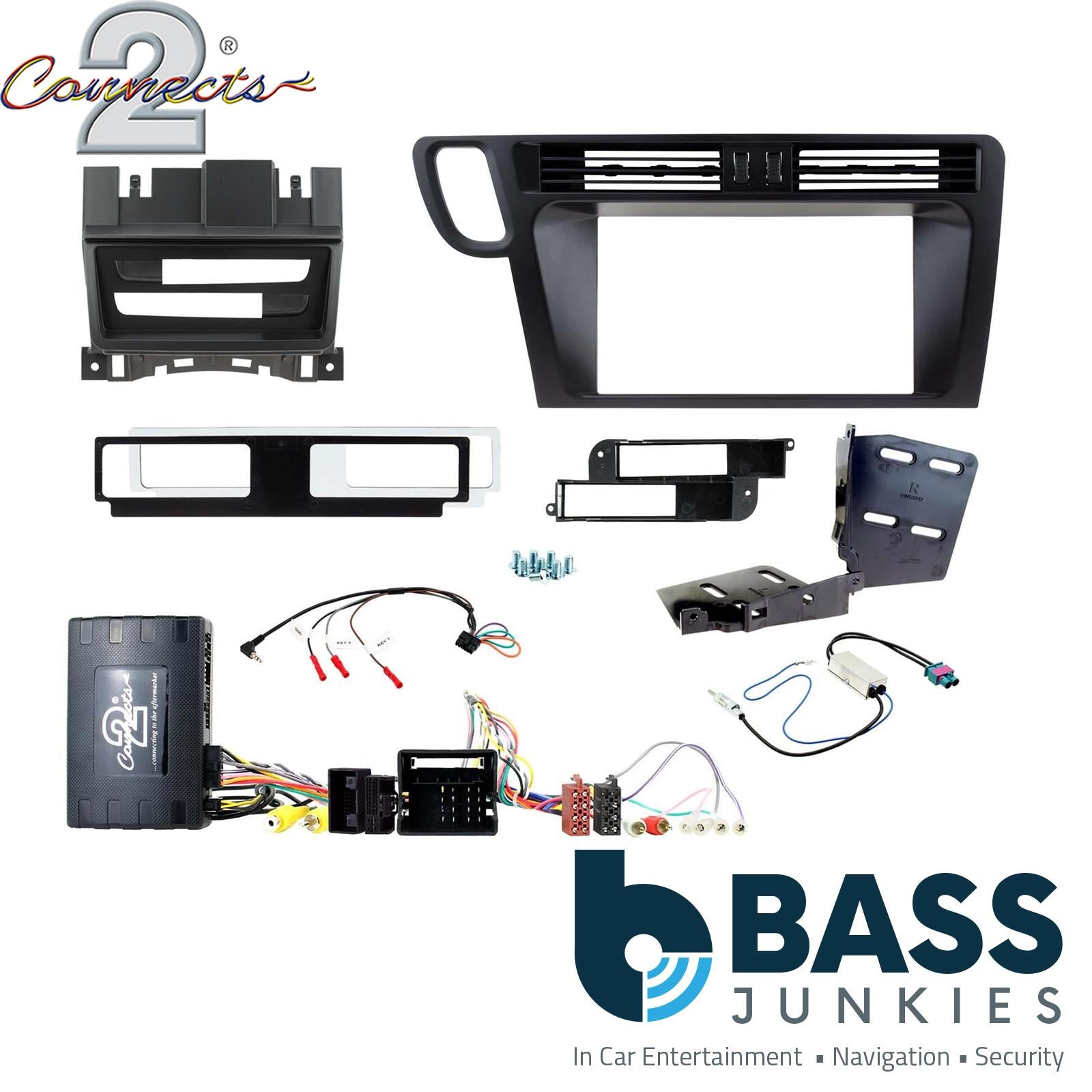 Connects2 CTKAU22L Double Din Steering Wheel Controls Fitting Kit to fit Audi Q5 2008-16