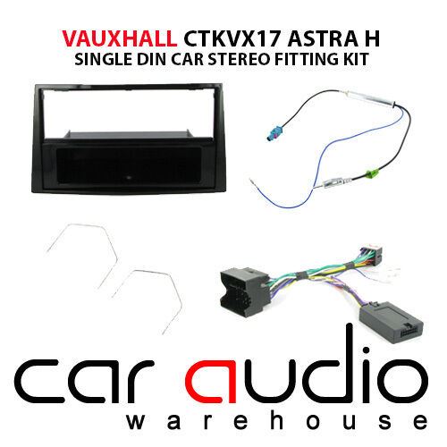 Connects2 CTKVX17 - Vauxhall Astra 2004 - 2009 Single Din Fascia & Steering Wheel Interface Installation Kit