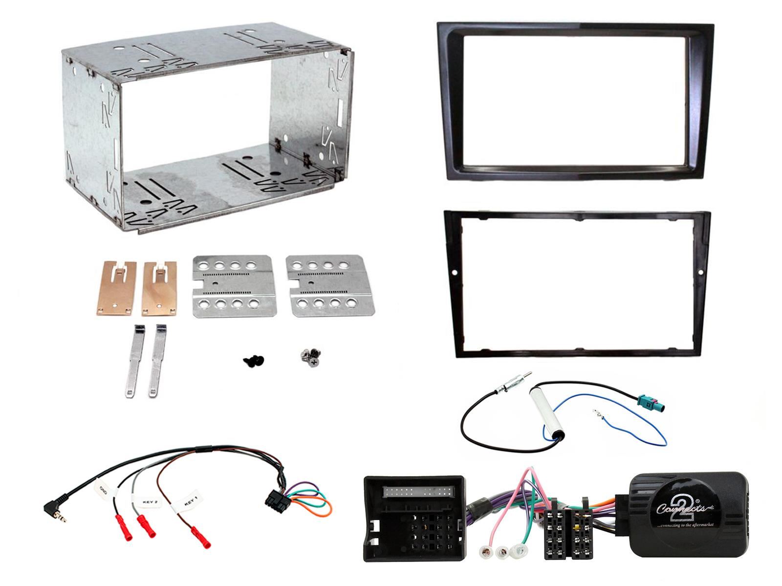 Connects2 CTKVX34 - Vauxhall Astra 2004-2010 Double Din Fascia Installation Kit