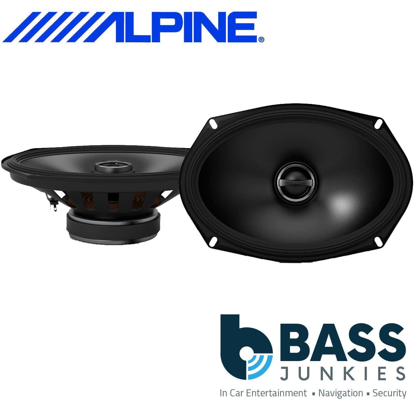 Alpine S-S69 - 520 Watts a Pair 2 Way 6" x 9" Car Van Parcel Shelf Speakers