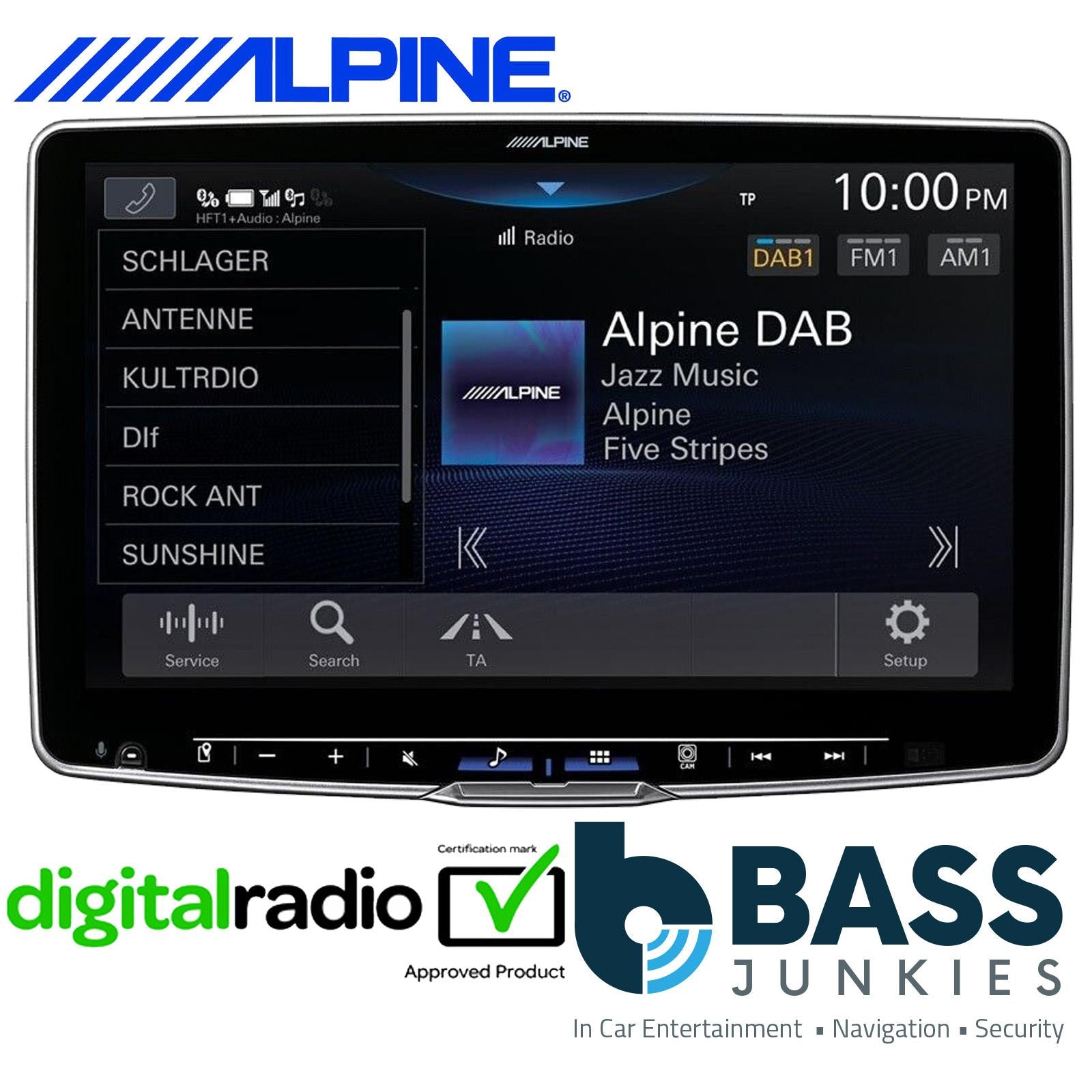Alpine Car Audio iLX-F905D 9" Media Receiver with Apple CarPlay and Android Auto