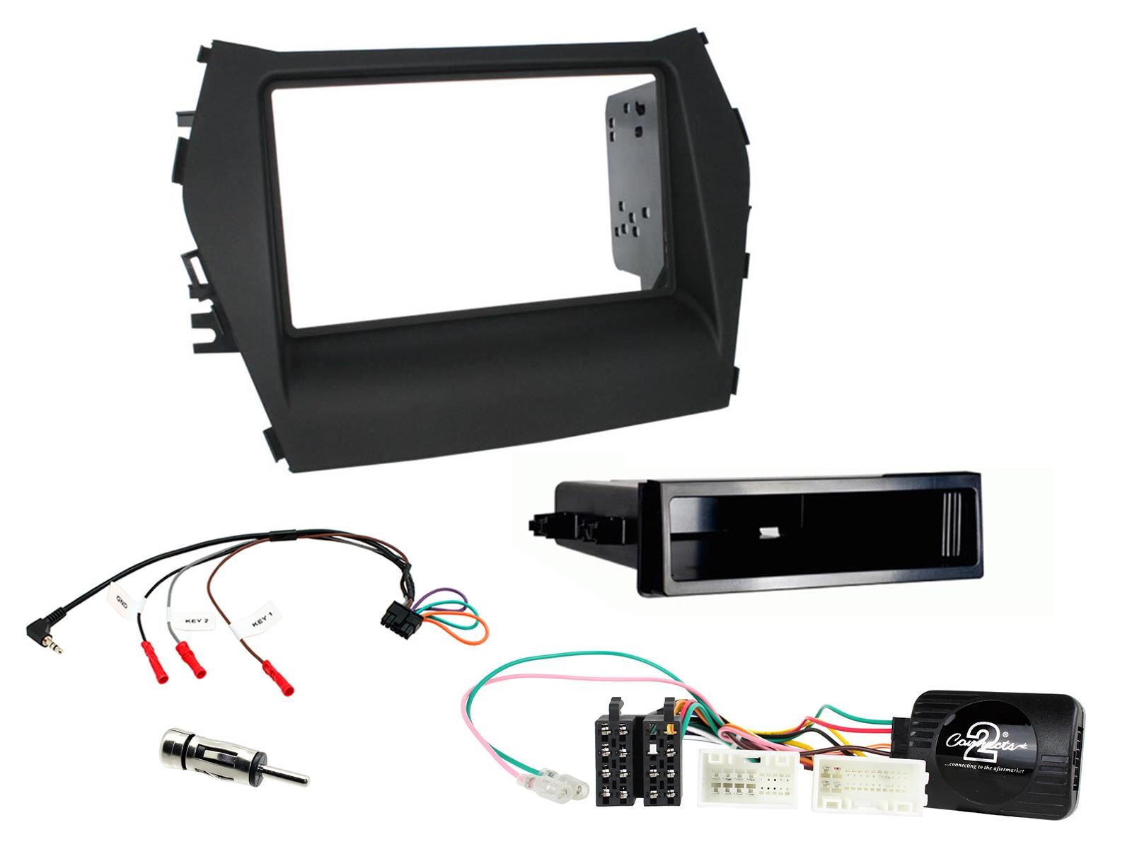Connects2 CTKHY15 Hyundai Santa-Fe 2013 Onwards Car Stereo D/Din Fascia Interface Kit
