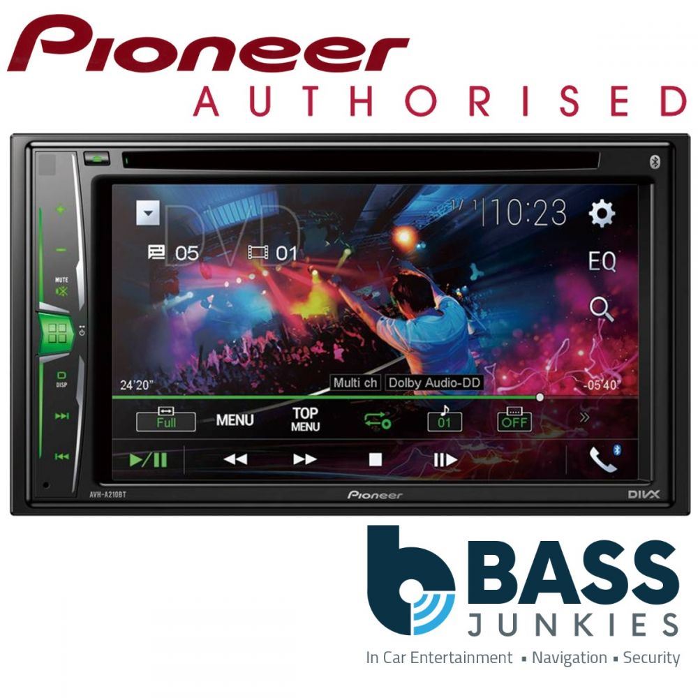 Pioneer AVH-A210BT-  6.2" Double Din DVD Bluetooth CD MP3 USB Aux Car Radio Stereo Player
