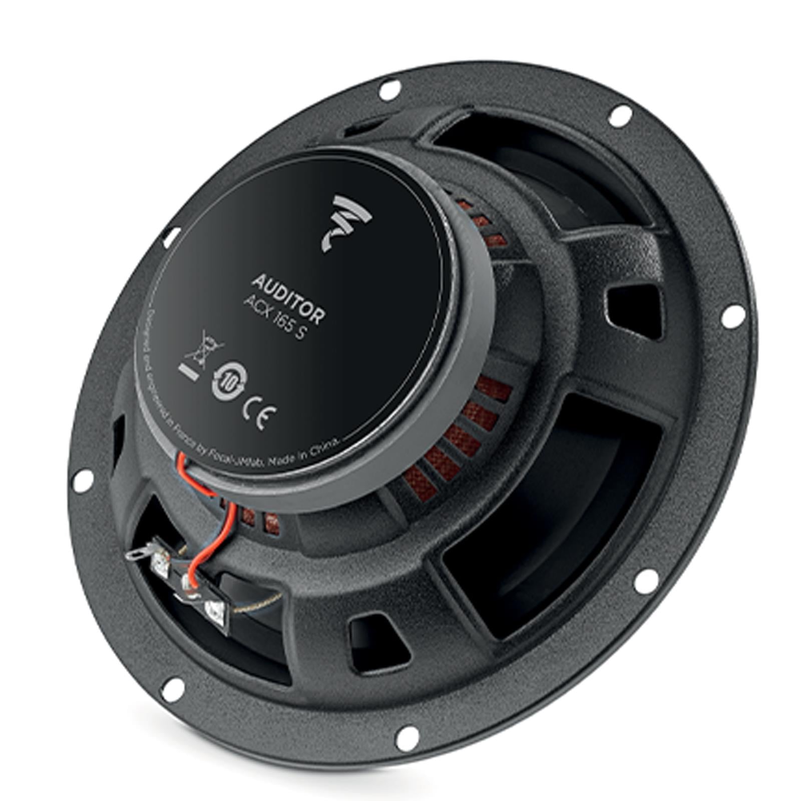 Focal ACX165-S 165mm/16.5cm/6.5" Car Door Shallow Mount Slim Fit Coaxial Speakers (Per Pair Max 240 watts | 120 watts RMS) Each Speaker: Max 120 watts | RMS 60 watts [Woofer/Tweeter]