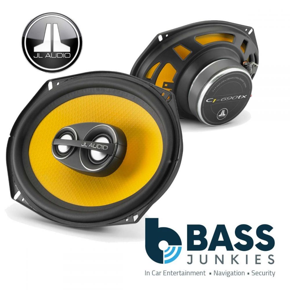 JL Audio C1-690TX 6x9" 450 Watts 3 Way Yellow Rear Parcel Shelf Car Speakers