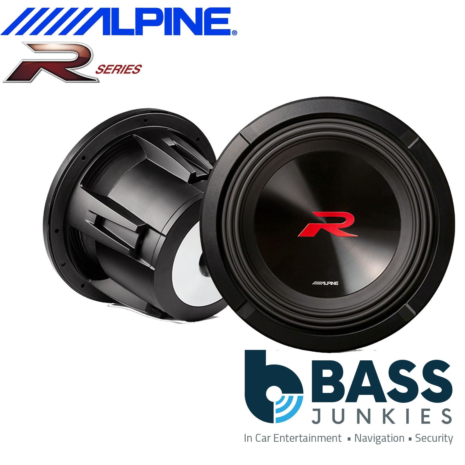 Alpine R2-W10D4 10 inch Dual Cap Car Sub Subwoofer 750W RMS 2250W Map Power