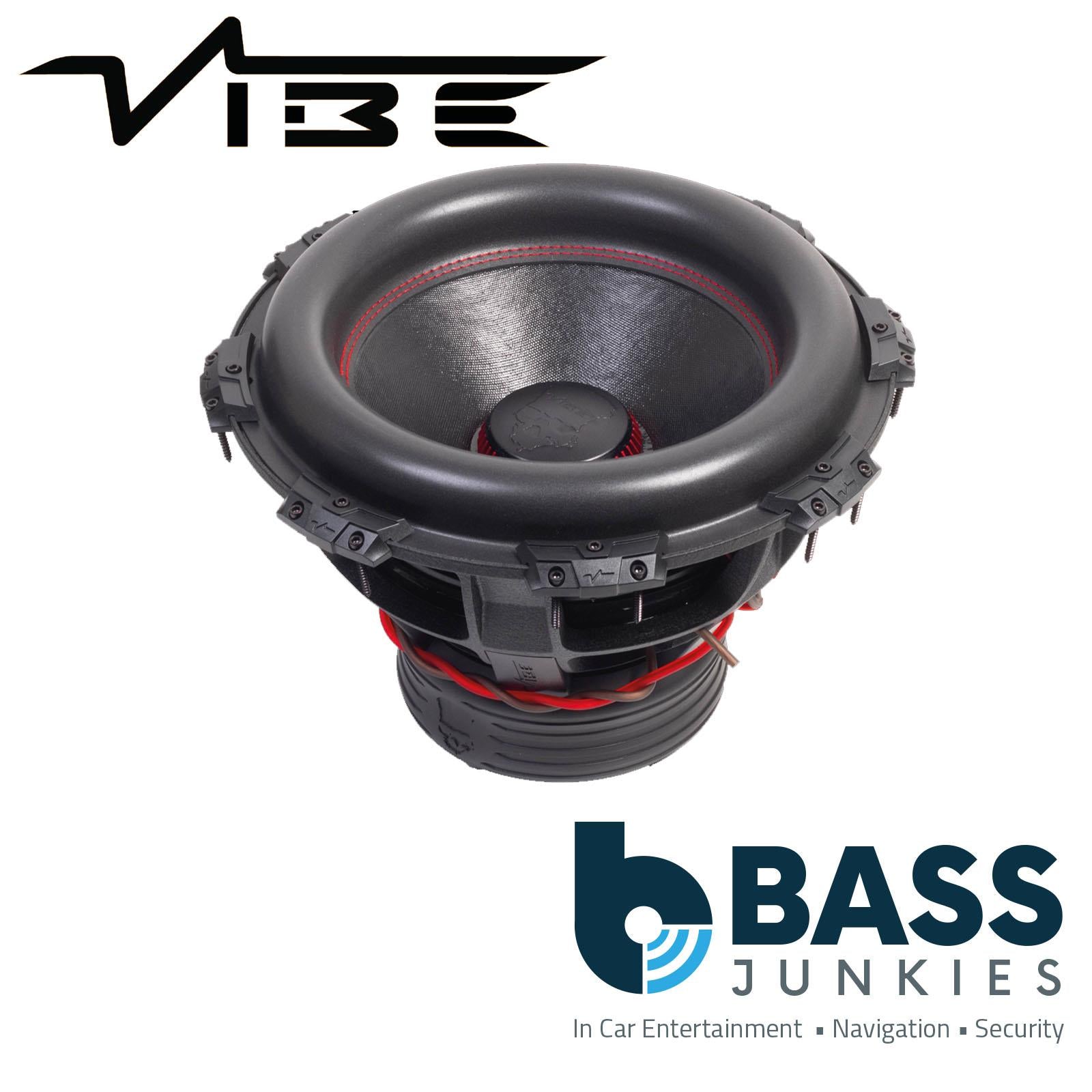 VIBE BD15D1SPL-V4 Back Death 15 Inch 9000W Max 1 Ohm SPL Car Audio Subwoofer