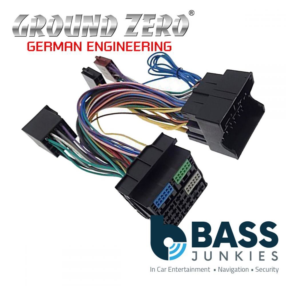 Ground Zero GZCS ISO-Quadlock II - ISO to Quadlock Car Adaptor Harness Lead V.2