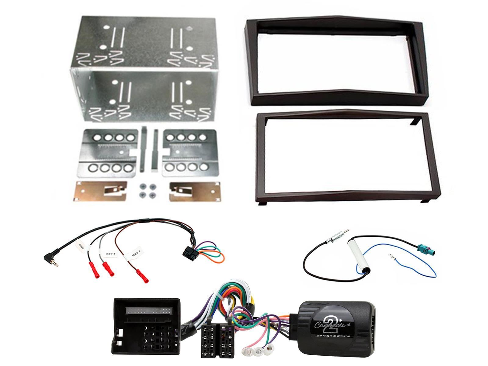 Connects2 Double Din Stereo fitting kit for Vauxhall Antara 2010-2015 Vehicle Specific Stereo Screen Steering Controls Fitting Kit