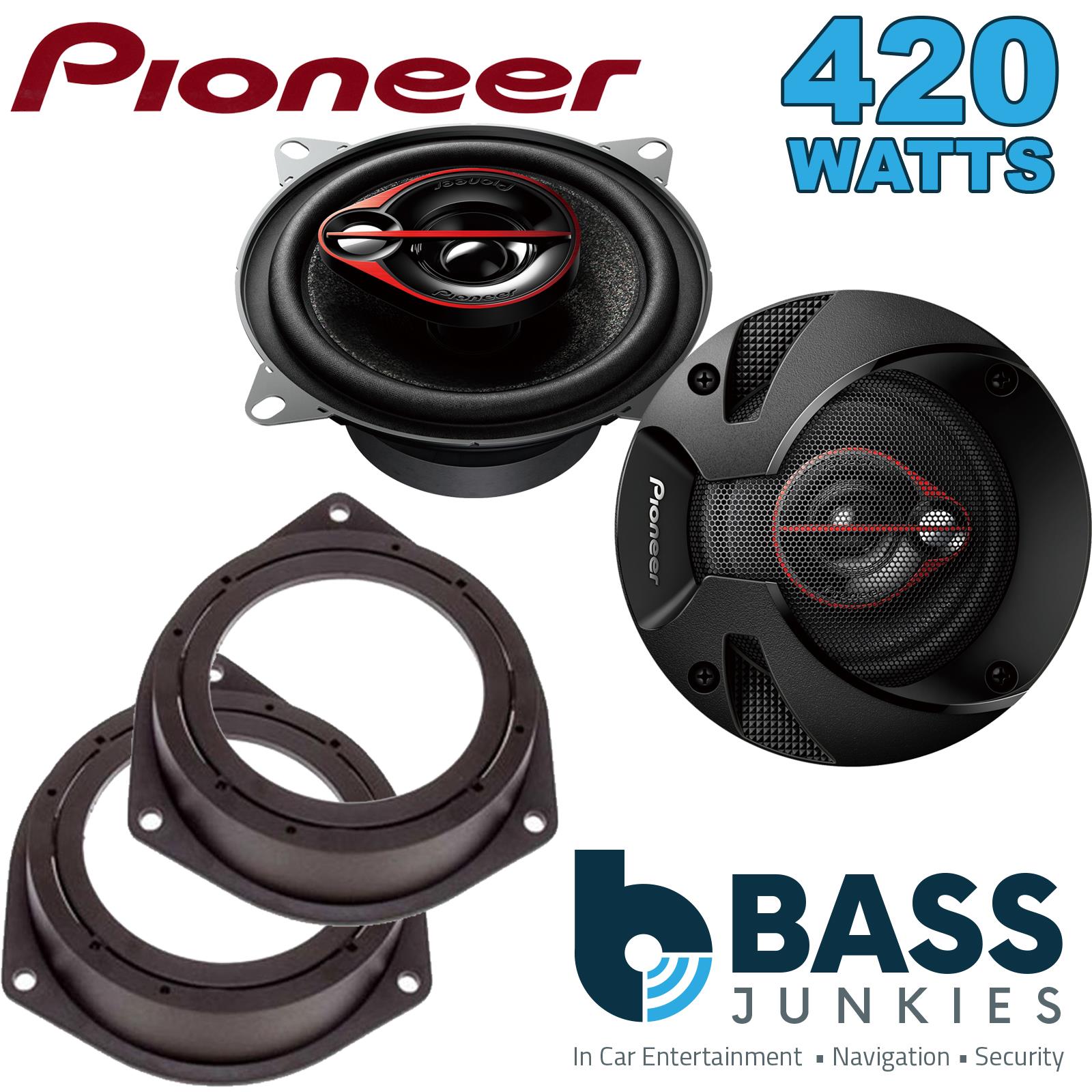 Pionner TS-R1051S 100mm/10cm/4" 3 Way Coaxial Car speakers (Per Pair Max 420|60 watts RMS) Fits Iveco Daily 2014-21