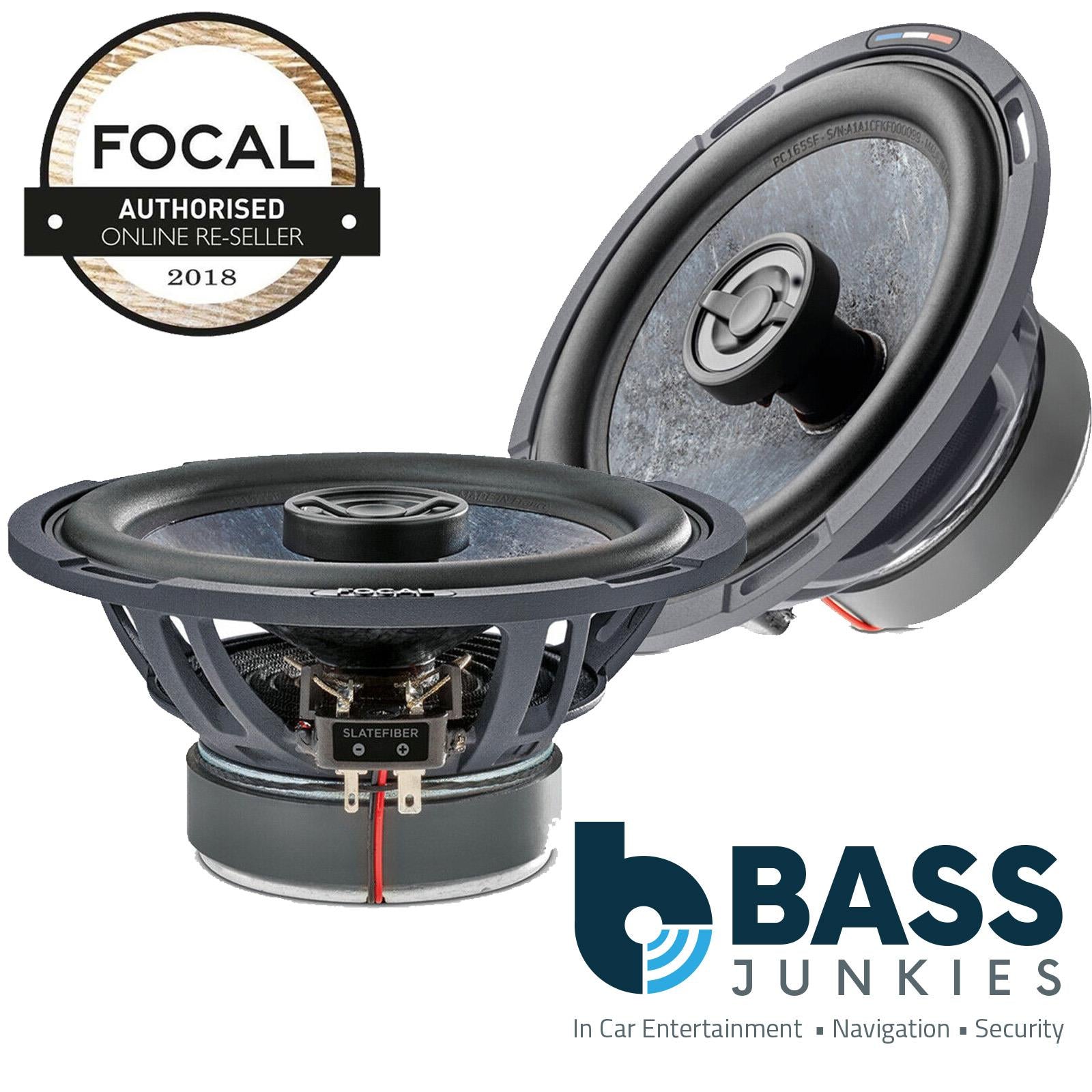Focal PC165SF - 6.5" 320 Watts Slate Fibre Cone 2-Way Coaxial Car Speakers