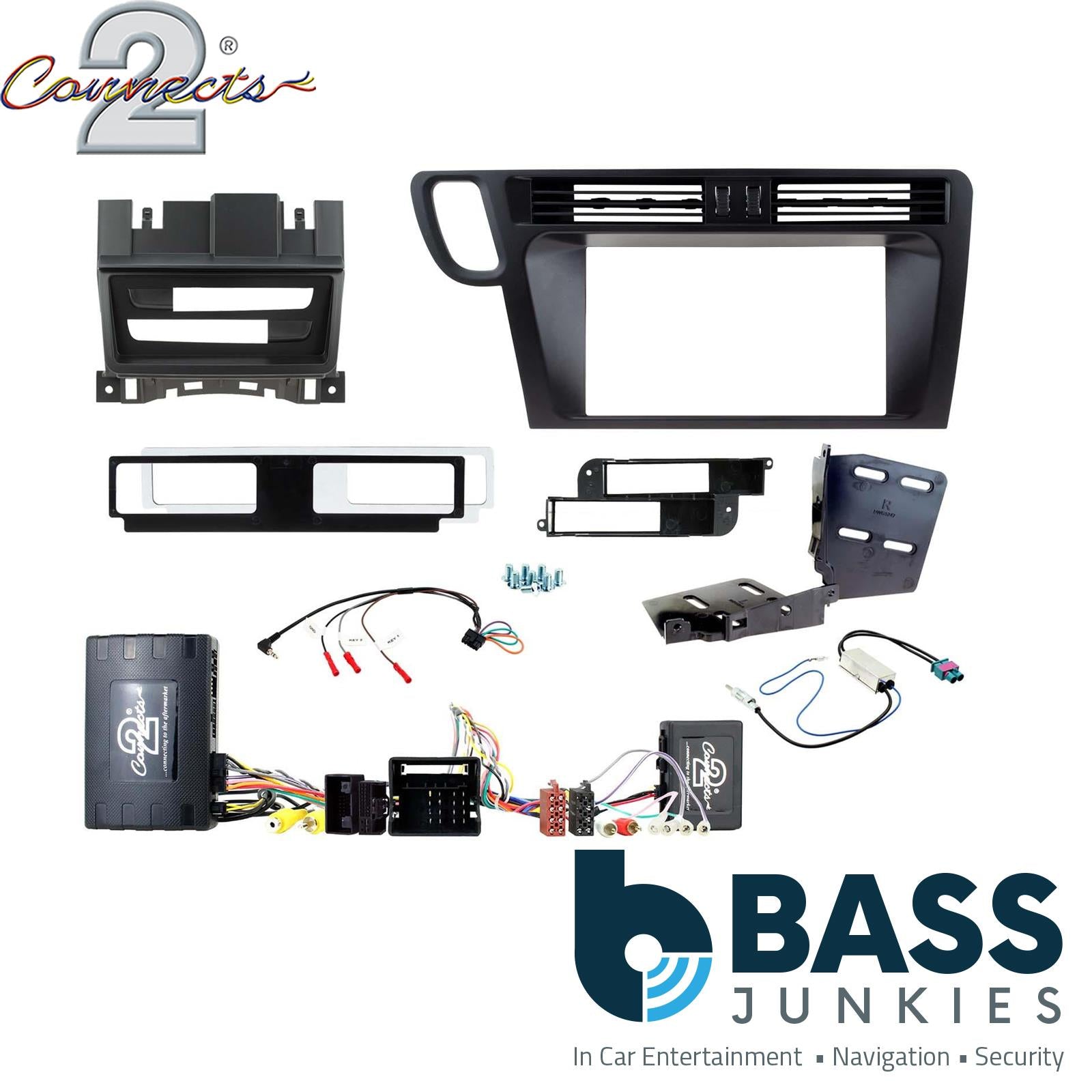 Connects2 CTKAU21L Double Din Steering Wheel Controls Fitting Kit to fit Audi Q5 2008-16