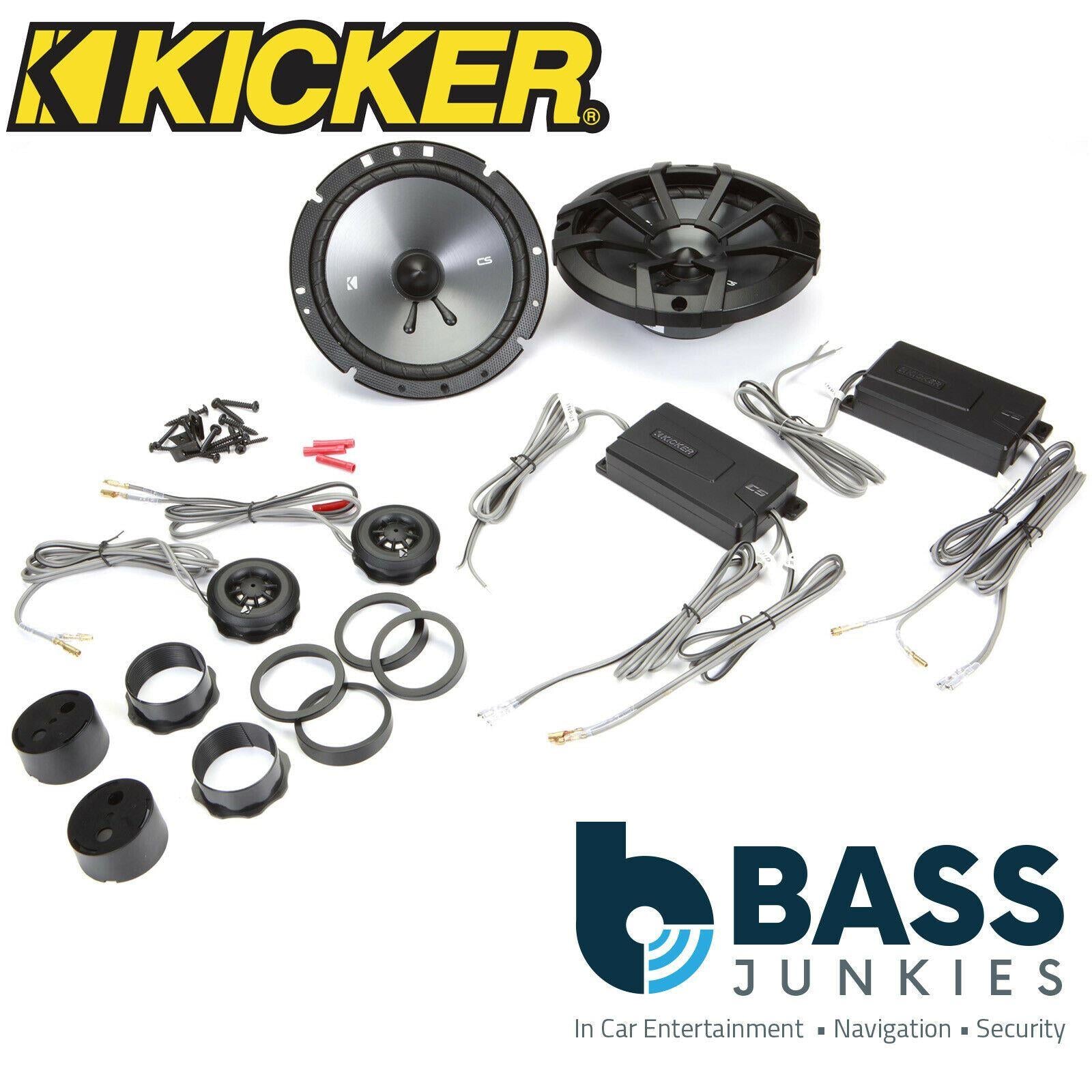KICKER 43CSS674 2 Way 6.75" 17cm 600 Watt a Pair Car Van Door Component Speakers
