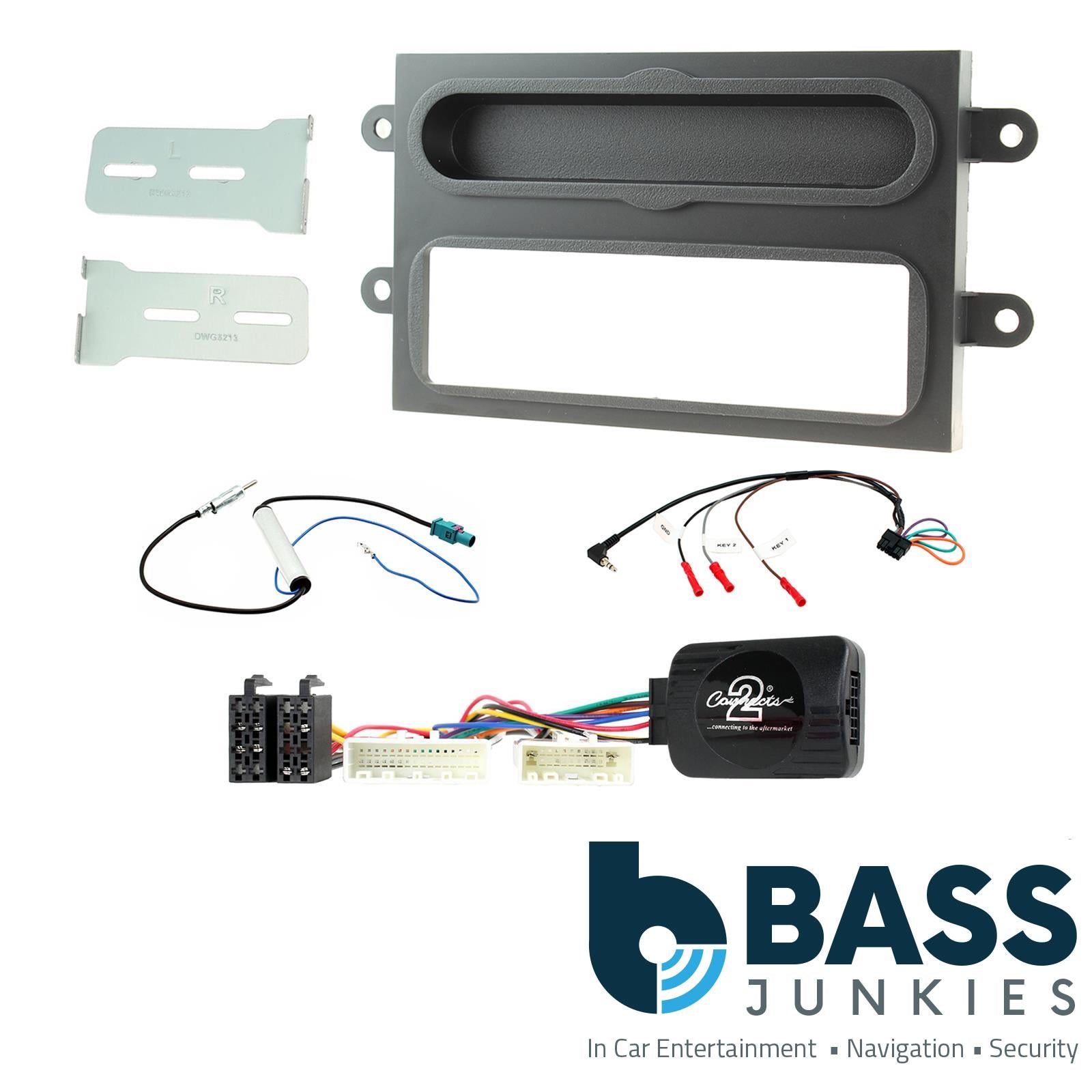 Connects2 Double Din Stereo fitting kit for Renault Twingo 2014-2021 Vehicle Specific Stereo Screen Steering Controls Fitting Kit
