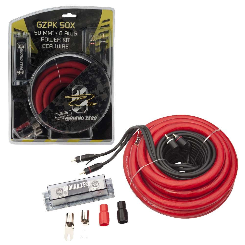 Ground Zero GZPK 50X - 0AWG 50 mm² Cable kit with ANL fuseholder
