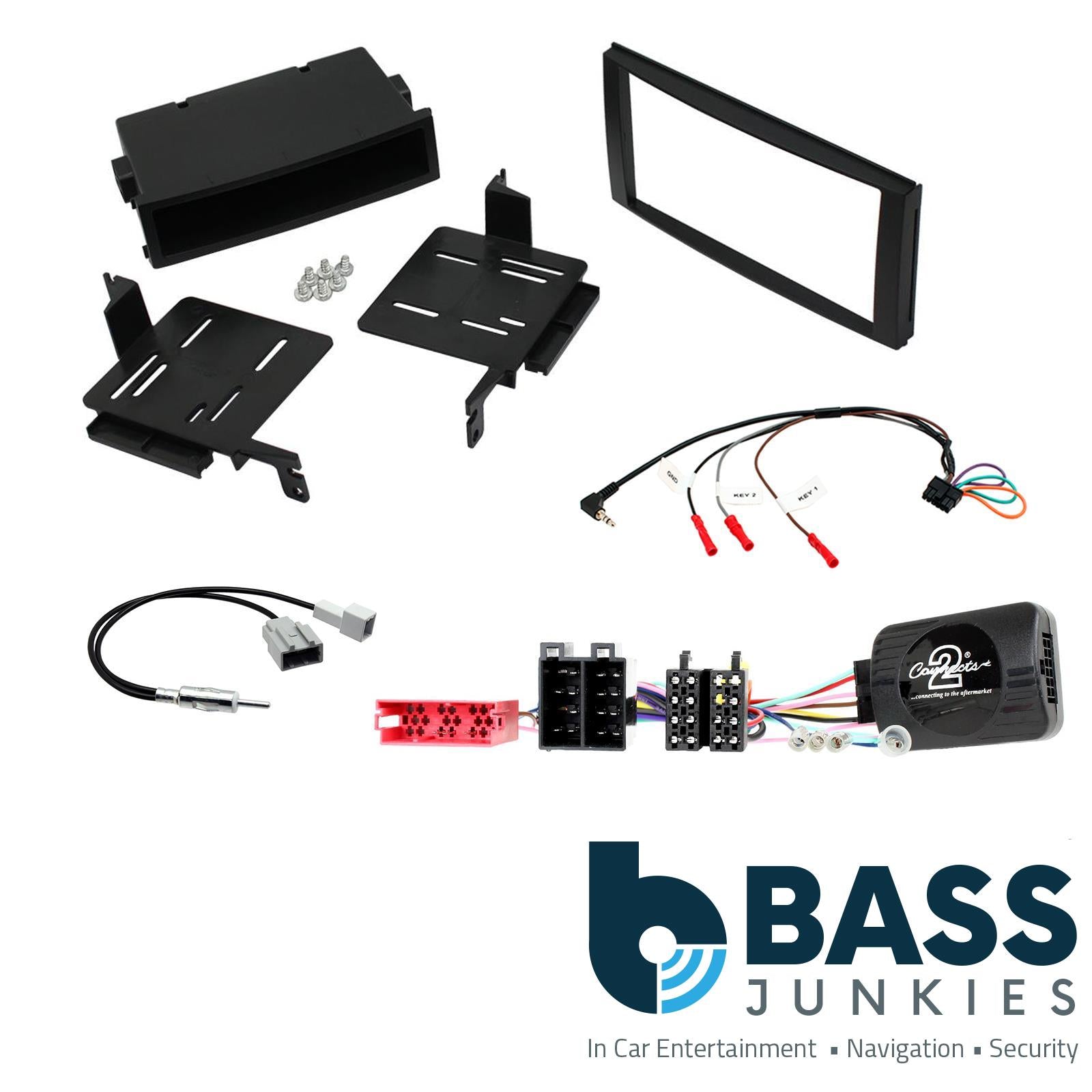 Connects2 CTKHY04 Hyundai Santa-Fe 2010-2012 Stereo Double Din Fascia Steering Wheel Interface Kit