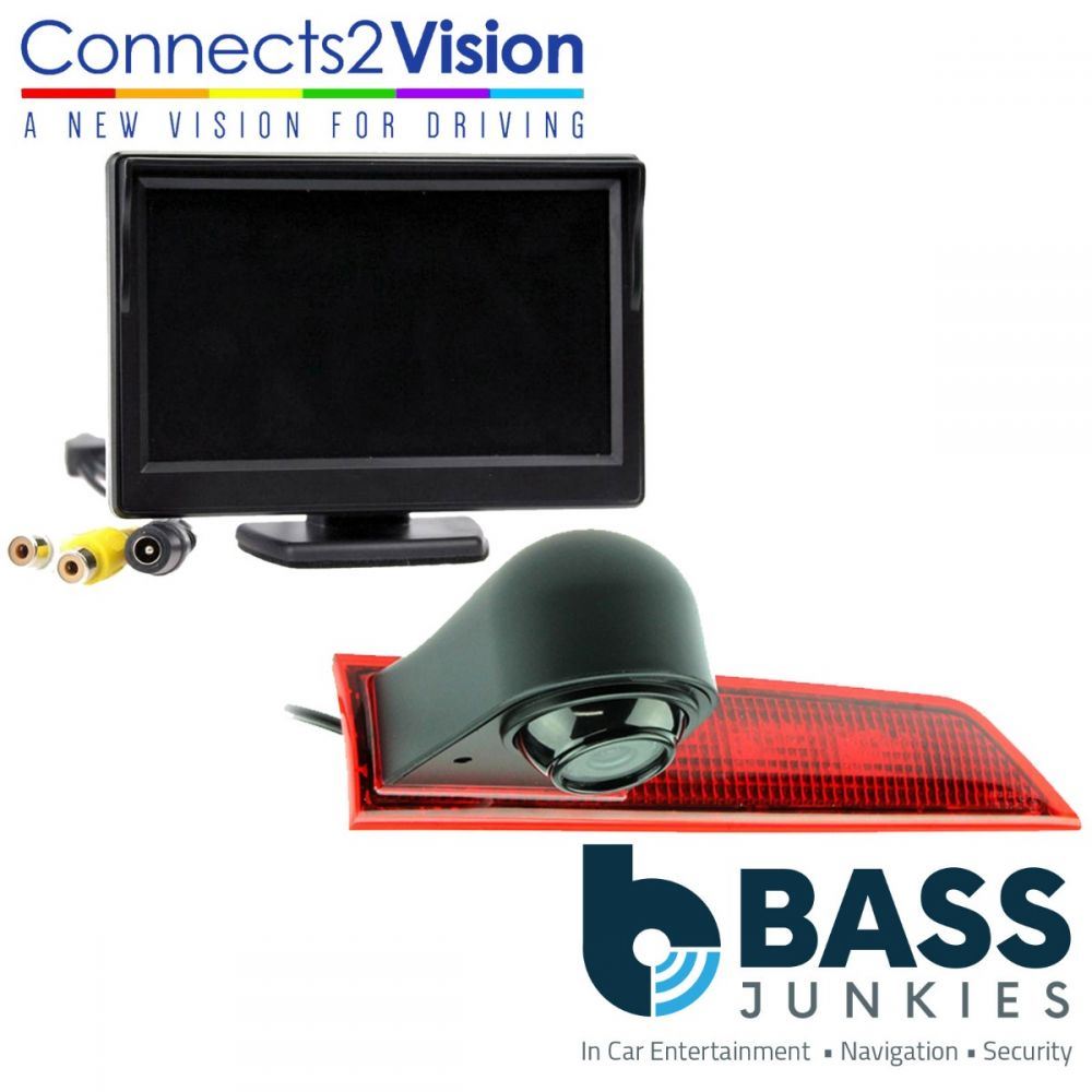 Ford Transit Custom 2012-2016 Rear Brake Light Reversing Camera & 5" Screen Kit
