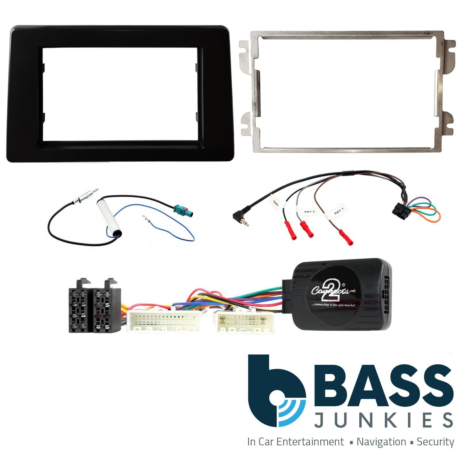 Double Din Stereo Fitting Kit + Steering Wheel Stalk Controls to fit Renault Master 2020- | Nissan NV400 2020- | Opel Movano 2020- | Vauxhall Movano 2020-