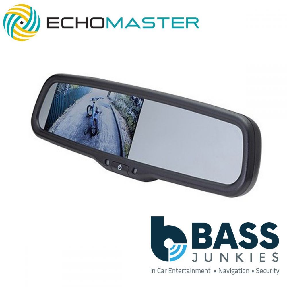 Echomaster MM-4320 - Car Replacement Rear View Mirror with 4.3" Monitor