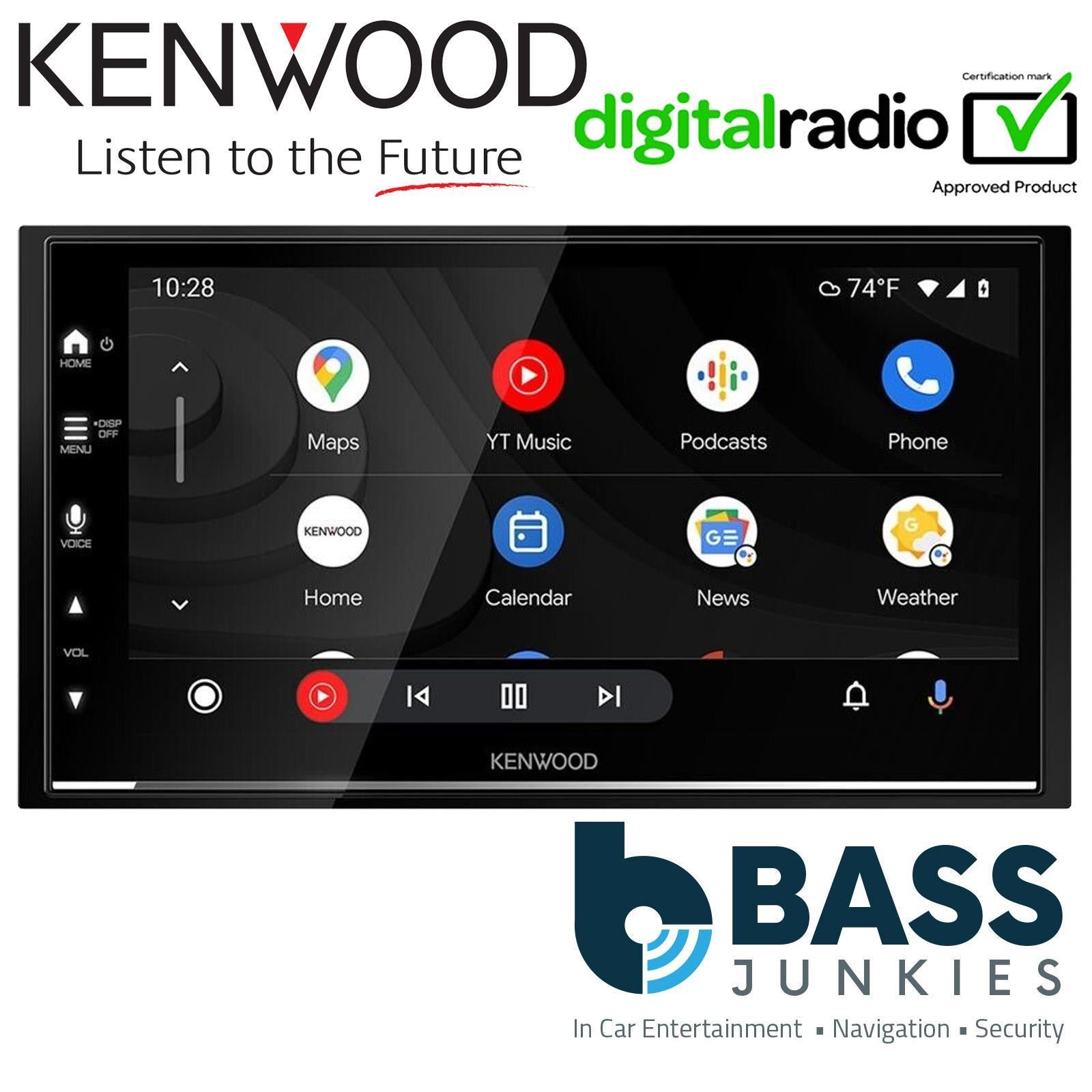 Kenwood DMX7722DABS DAB+ Bluetooth Wireless CarPlay & Android Car Stereo