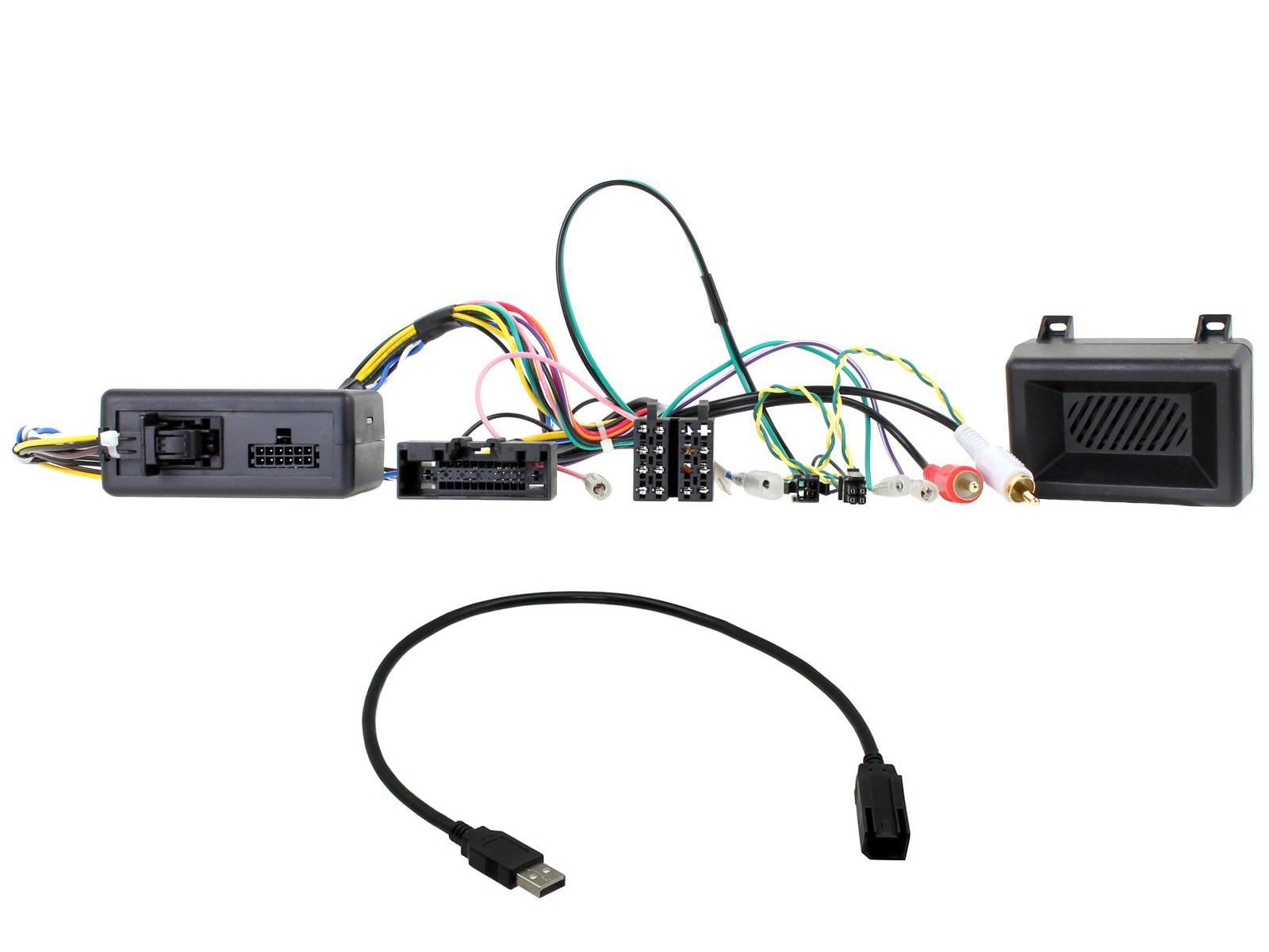 Grundig 6.8" Apple Android Double Din Stereo Fitting Kit + Steering Wheel Stalk Controls to fit Ford Focus 2015-18