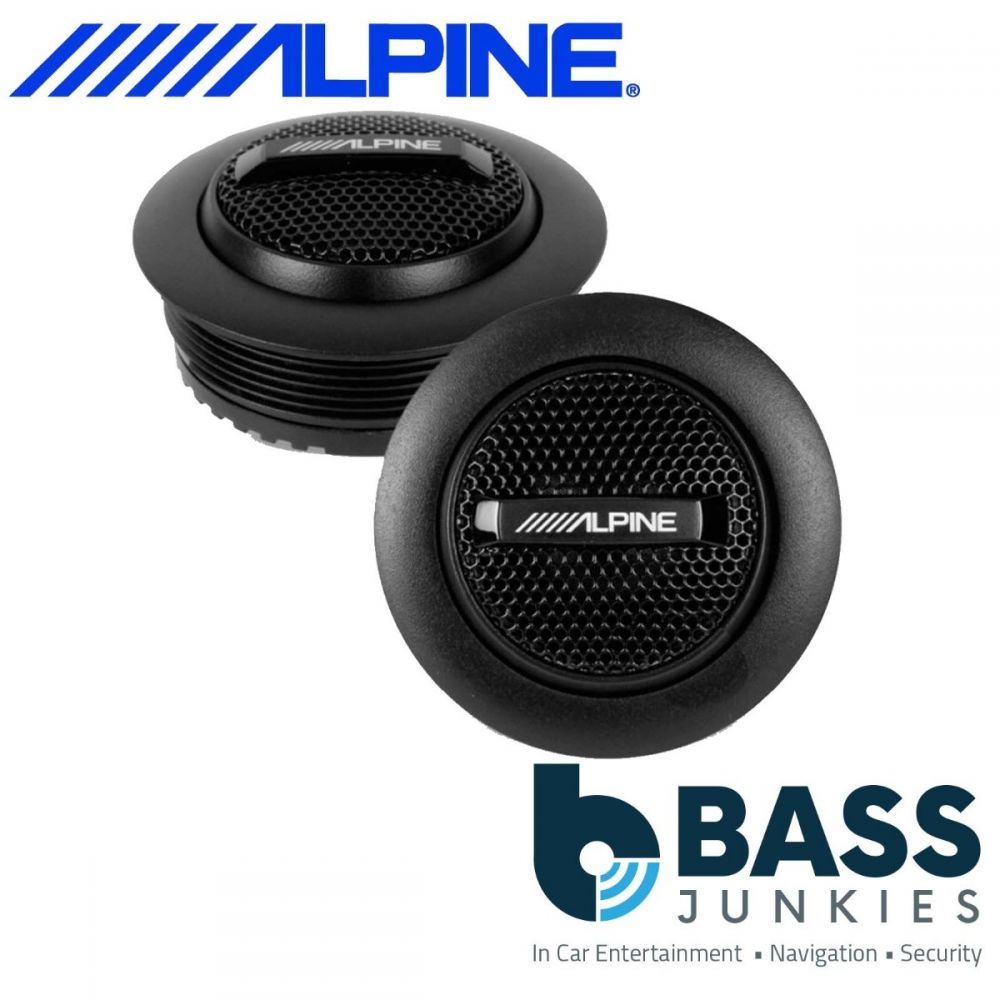 ALPINE SPS-110TW 1" 3cm 300 Watts Car & Van Dome Tweeters Speaker Set Pair