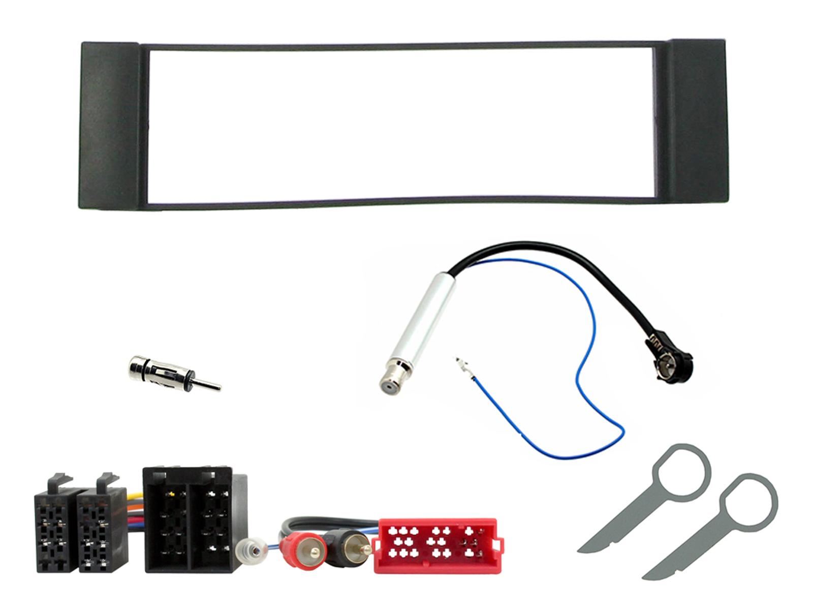 Single Din Stereo Fitting Kit + Steering Wheel Stalk Controls to fit Audi A3 2000-03 | Audi A6 2001-04