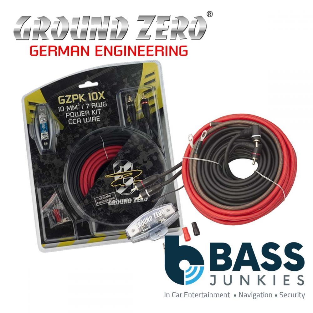 Ground Zero GZPK 10X - 8AWG 10 mm² Cable kit with MANL fuseholder