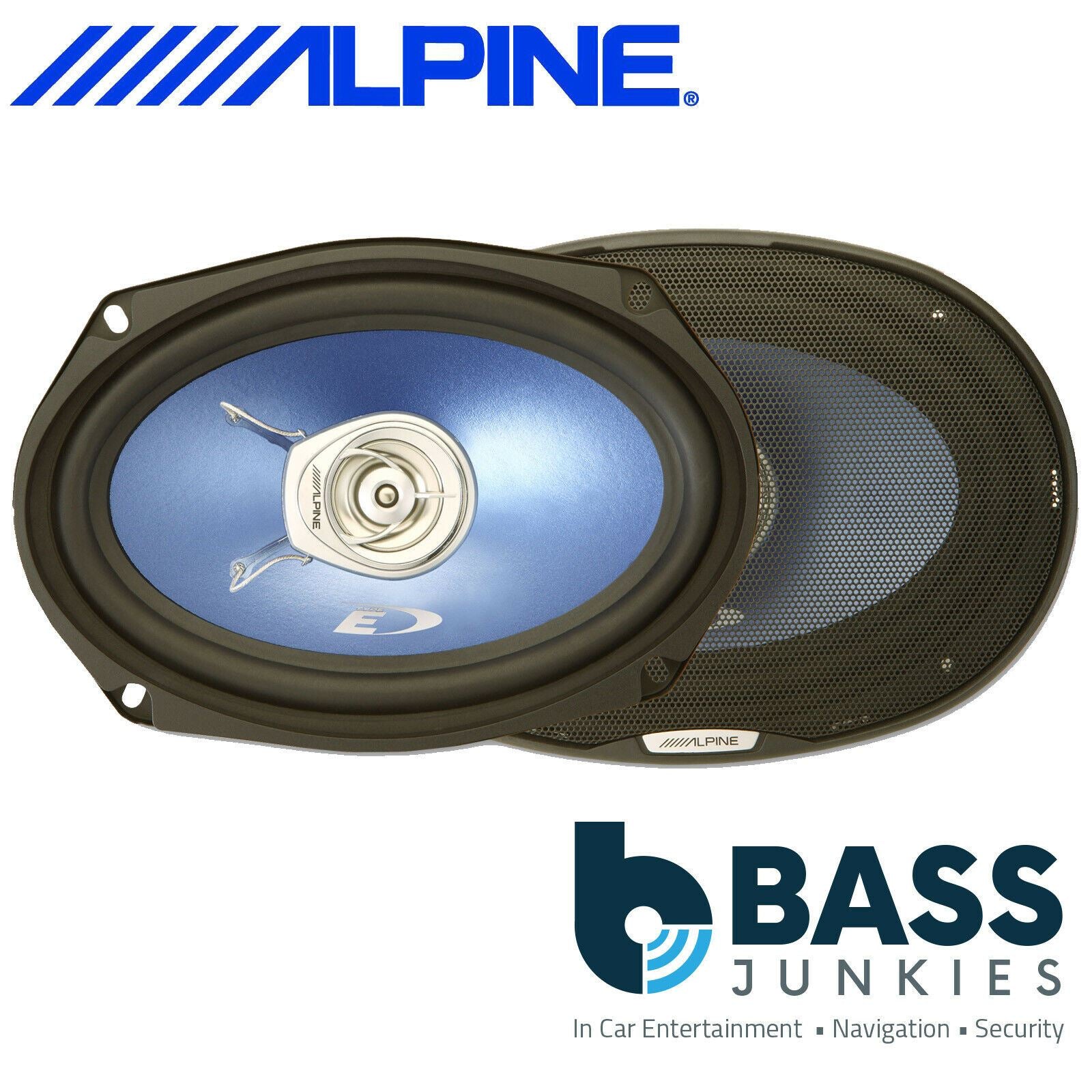 Alpine SXE-69C2 - Car Stereo 6"x9" Inch 560 Watts 2 Way Shelf Coaxial Speakers