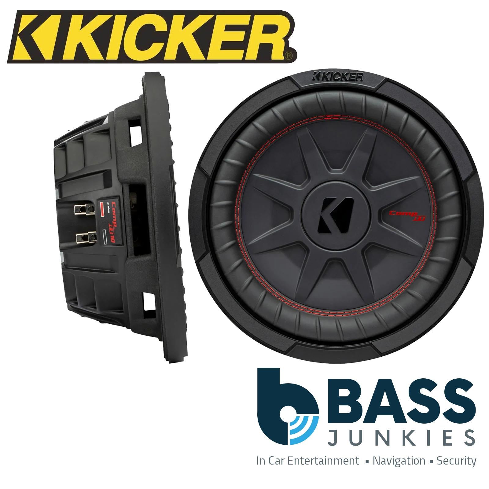 KICKER KA48CWRT104 CompRT 10" Thin Profile Dual Voice Coil Subwoofer