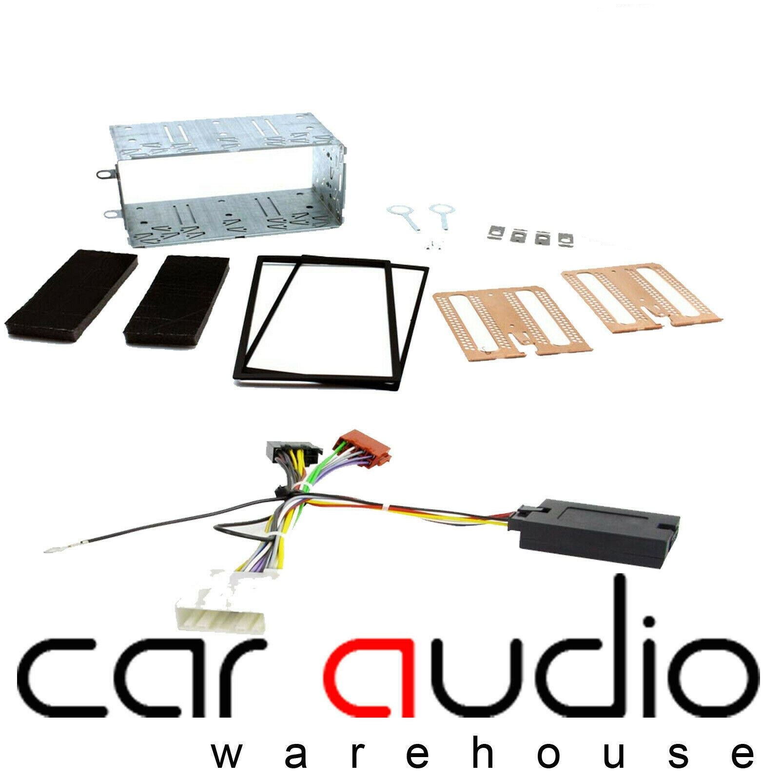 Connects2 CTKNS03 - Nissan Qashqai 2007 - 2013 Double Din Fascia & Steering Wheel Interface Installation Kit