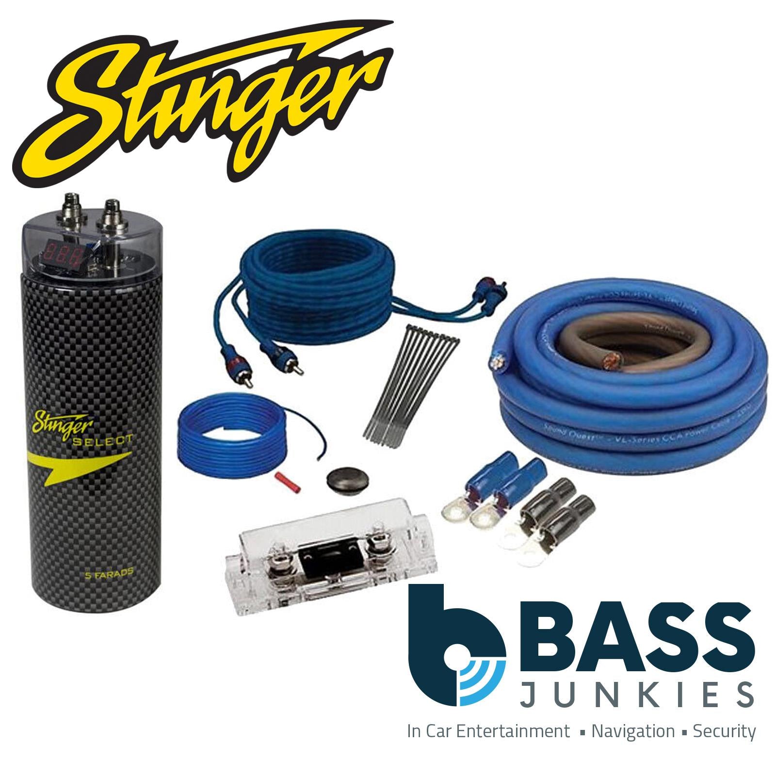 Stinger SSCAP5M 5 Farad 5000 Watts Car Amp Power Cap Capacitor Amp Kit