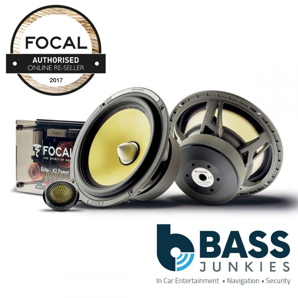 Focal ES165K2 - ELITE New K2 Power, 200 Watts 165mm 6.5" 2 Way Component Set, 100W (RMS) 2 ohm
