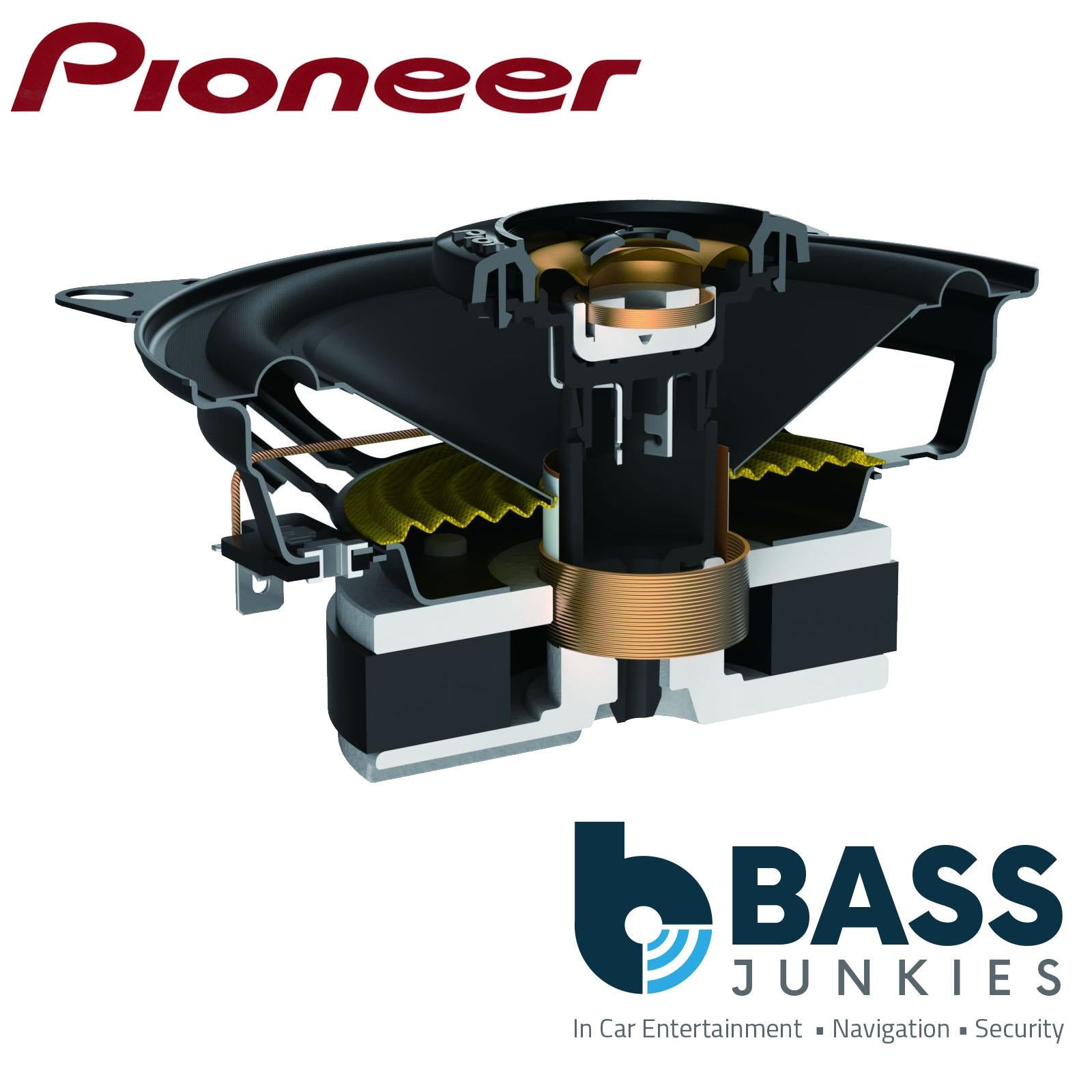 Pioneer TS-A1081F 4 inch 2-Way 4 Ohms 230W Max Power Car Audio Coaxial Speakers