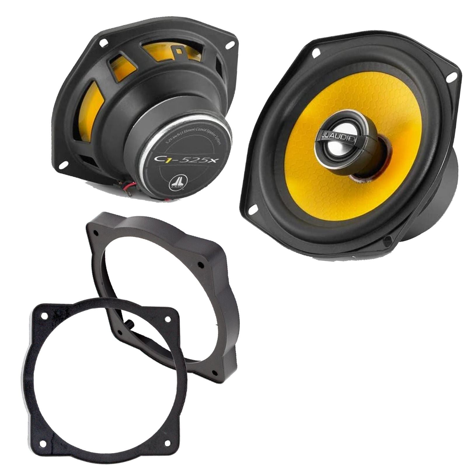 JL Audio C1-525X 2-Way 130mm/13cm/5.25" Coaxial Speakers (Per Pair 450 Watts) Fits Universal