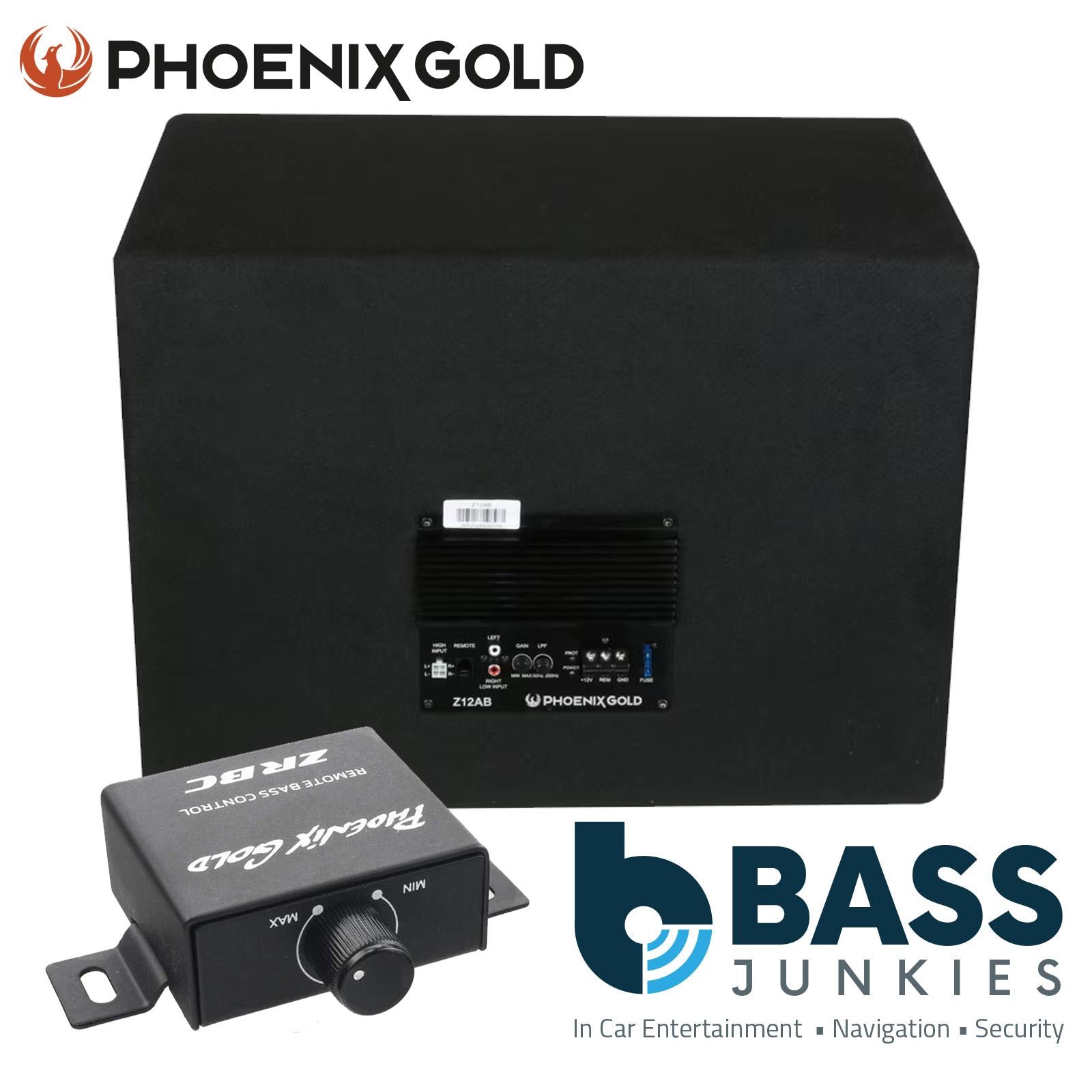 Phoenix Gold Z10AB 10" 800 Watts Active Amplified Car Subwoofer Amp Bass Box
