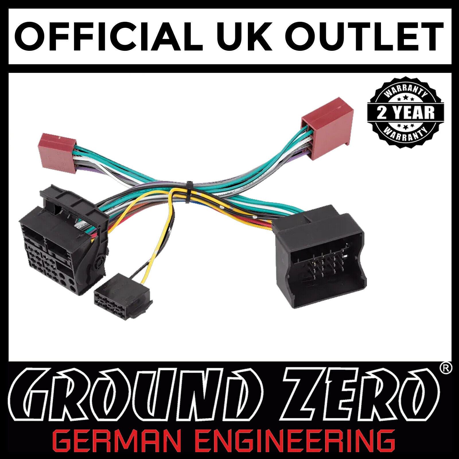Ground Zero GZCS Iso Quadlock - Vw / Audi / Bmw / Mercedes Quadlock ISO Adaptor