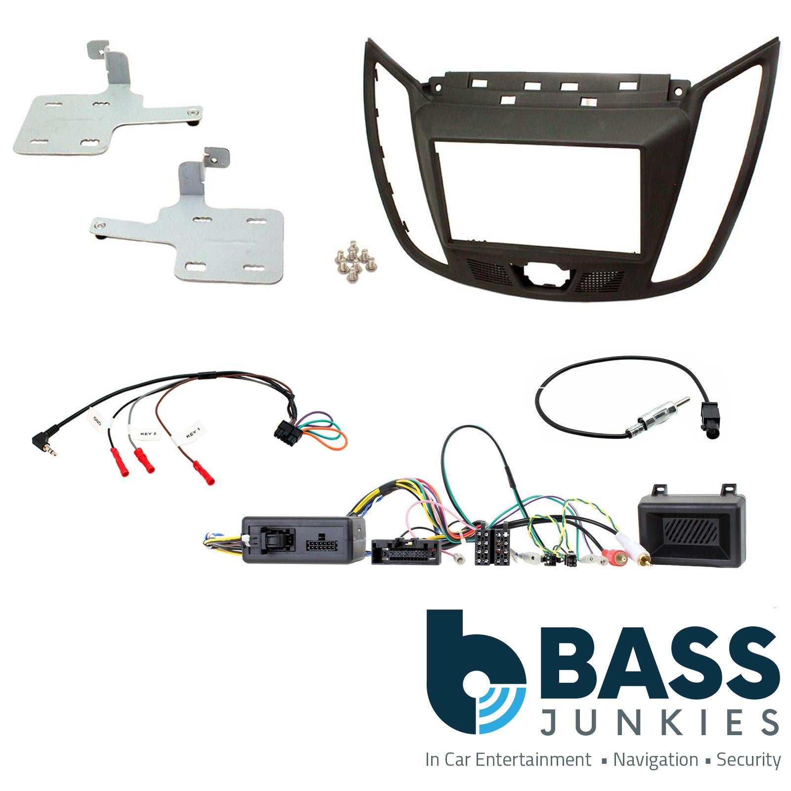 Connects2 CTKFD34 Ford C-Max 2011 On Car Stereo Fascia Steering Wheel Stalk Interface Kit