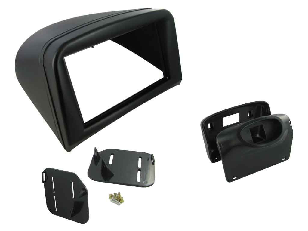 Grundig 6.8" Apple Android Double Din Stereo Fitting Kit + Steering Wheel Stalk Controls to fit Peugeot 206 2002-09