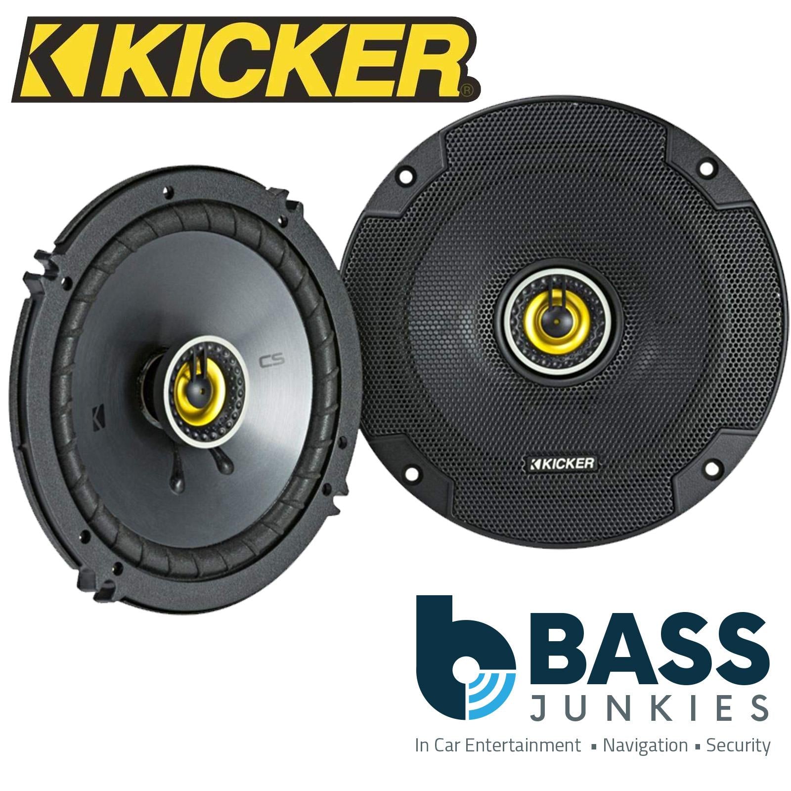 Kicker CS Series 46CSC654 - 6.5" 165mm 16cm 600 Watts 2 Way Car Van Door Coaxial Speakers (Pair)