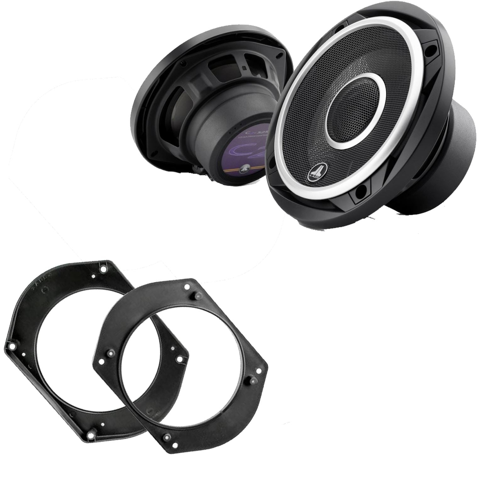JL Audio C2-525X 2-Way 130mm/13cm/5.25" Coaxial Speakers (Per Pair 450 Watts) Fits Alfa Romeo Spider 1994-00 | Fiat Brava 95-01 | Bravo 95-01 | Marea 96-02 | Lancia Ypsilon 03-11 | Y 95-03