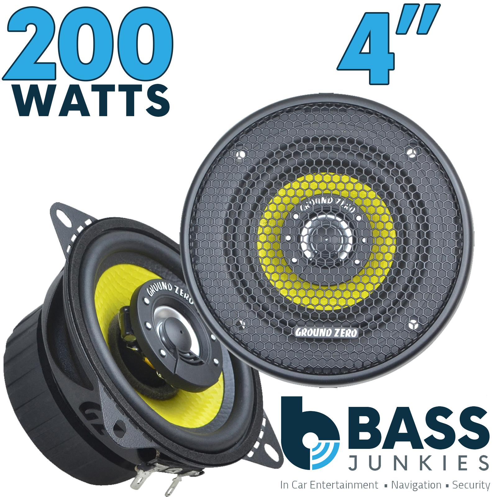 Ground Zero GZTF 4.0X 100 mm / 4" 200w 2-way coaxial speaker system