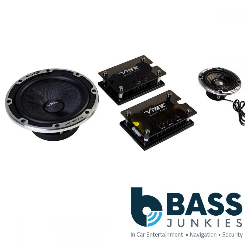 Vibe BLACKAIR63C-V6B 780 Watts a Pair 6.5" 3 Way Component Kit Door Car Speakers