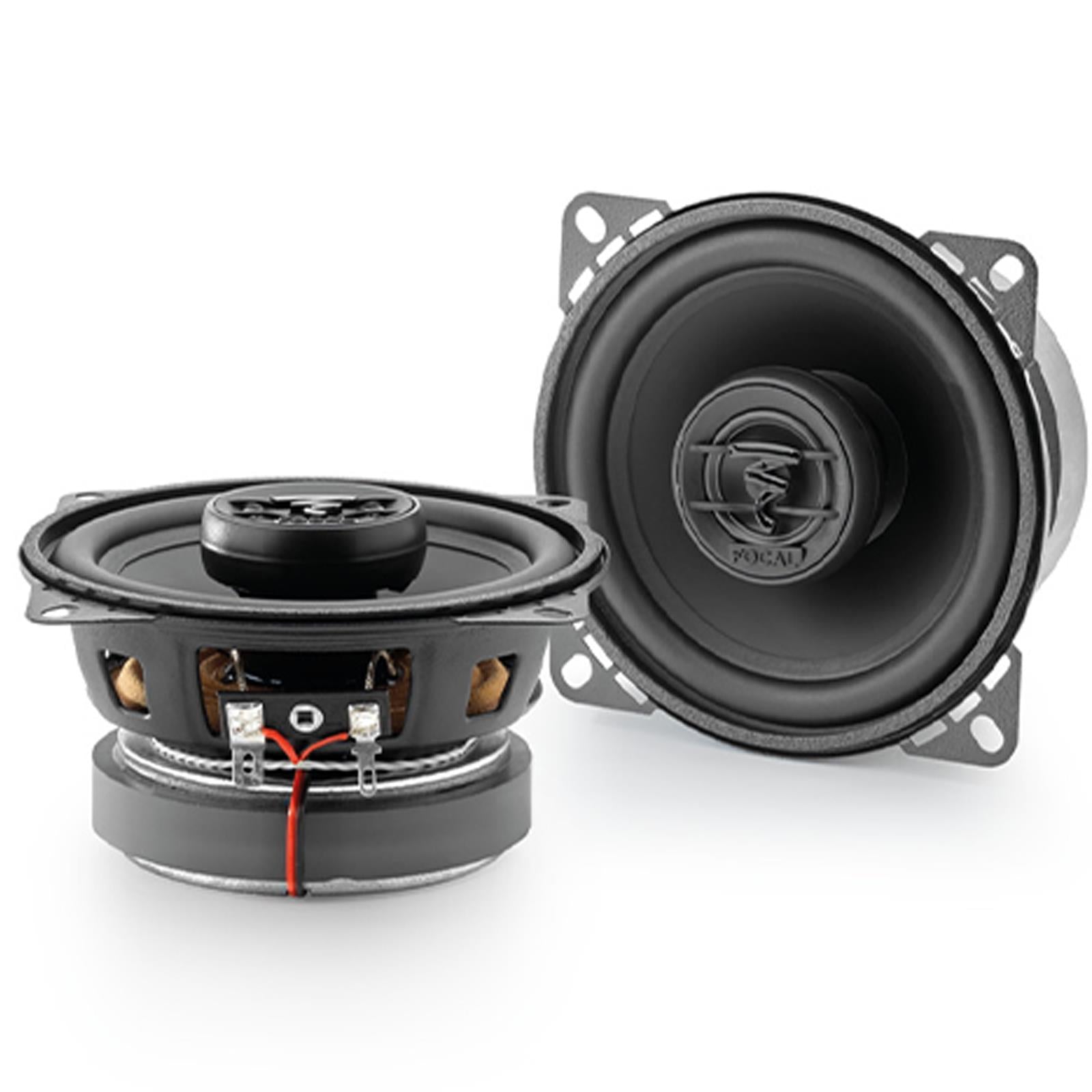Focal ACX100 100mm/10cm/4" Car Door Coaxial Speakers (Per Pair Max 120 watts | 60 watts RMS) Each Speaker: Max 60 watts | RMS 30 watts [Woofer/Tweeter/Crossover]