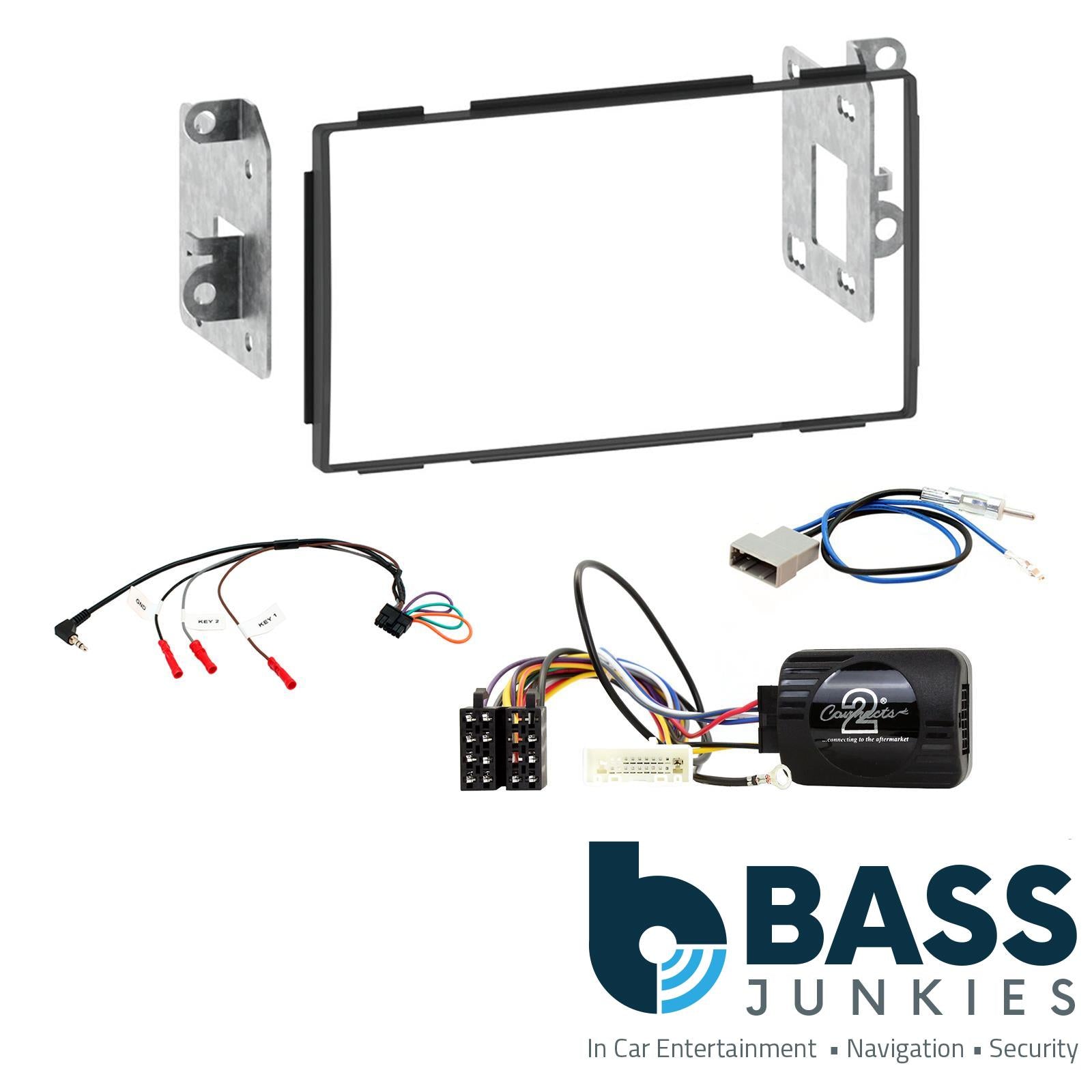 Connects2 CTKNS03 - Nissan Qashqai 2007 - 2013 Double Din Fascia & Steering Wheel Interface Installation Kit