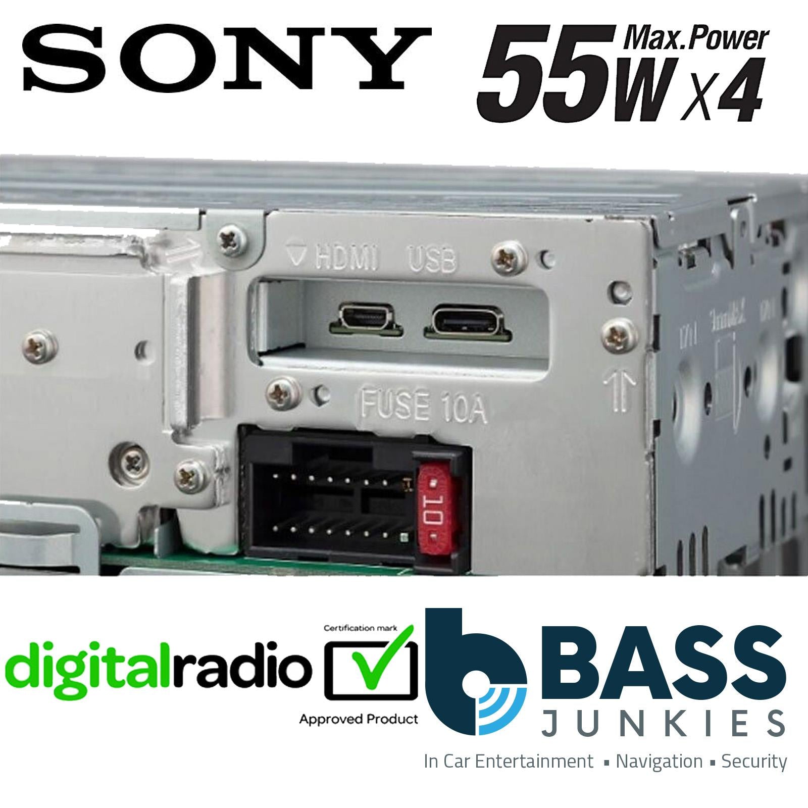 Sony XAV-AX6050 Wireless CarPlay Android Bluetooth DAB+ HDMI Car Stereo Screen
