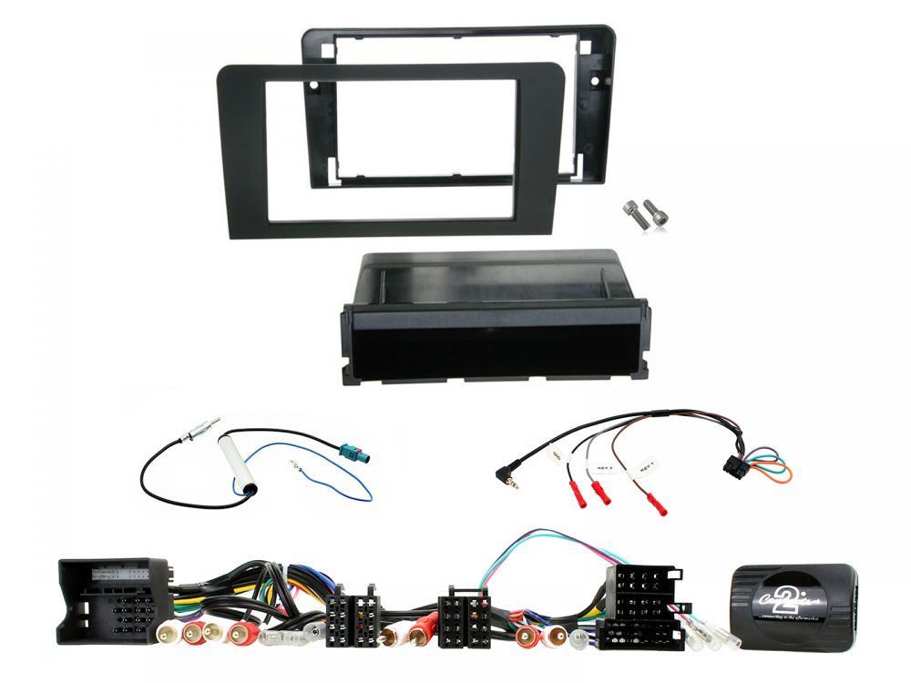 Connects 2 CTKAU10 - Audi A3 2003 - 2012 Double Din Facia & Steering wheel Interface Fitting Installation Kit